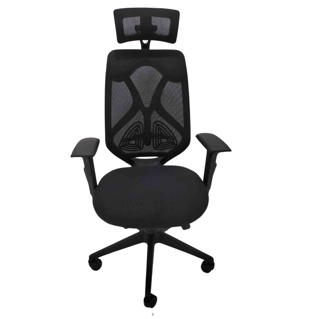 Ergonomic Black Mesh High-Back Office Chair