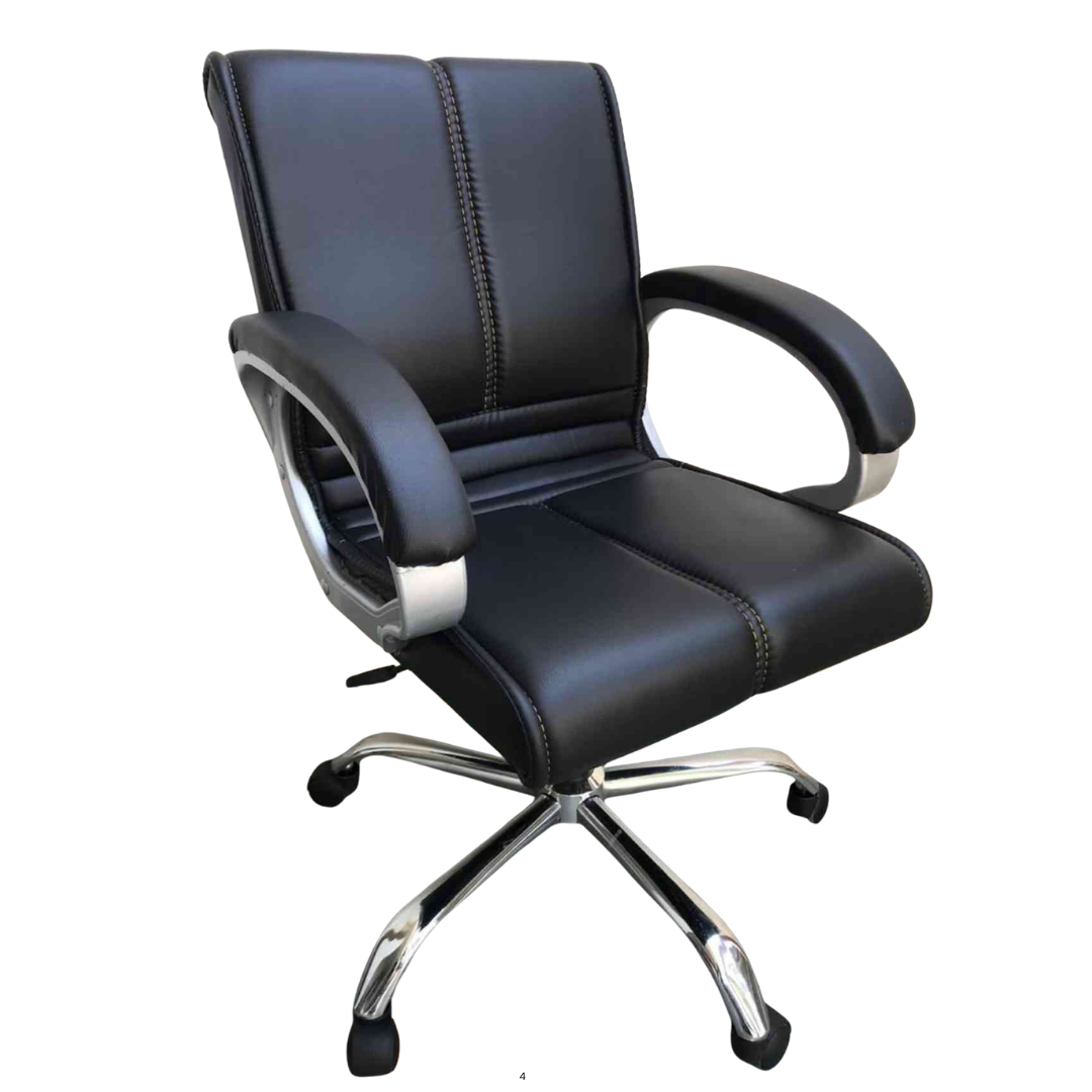 Premium Black Leather Executive Office Chair