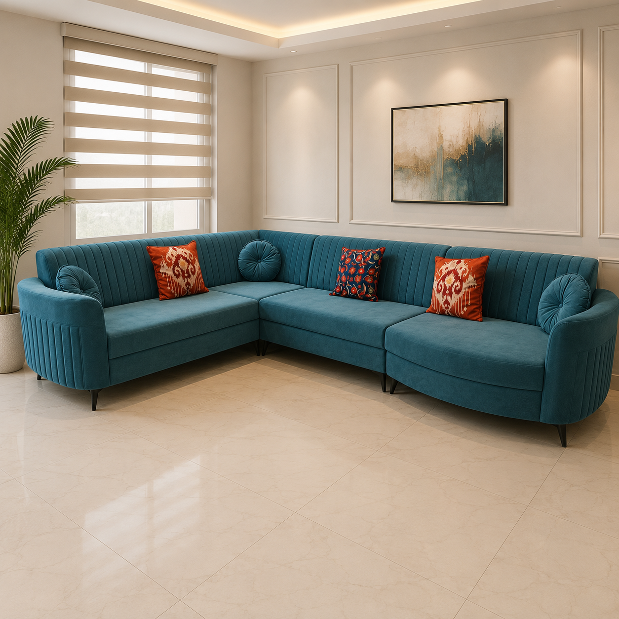 Ocean Crest L-Shaped Corner Sofa