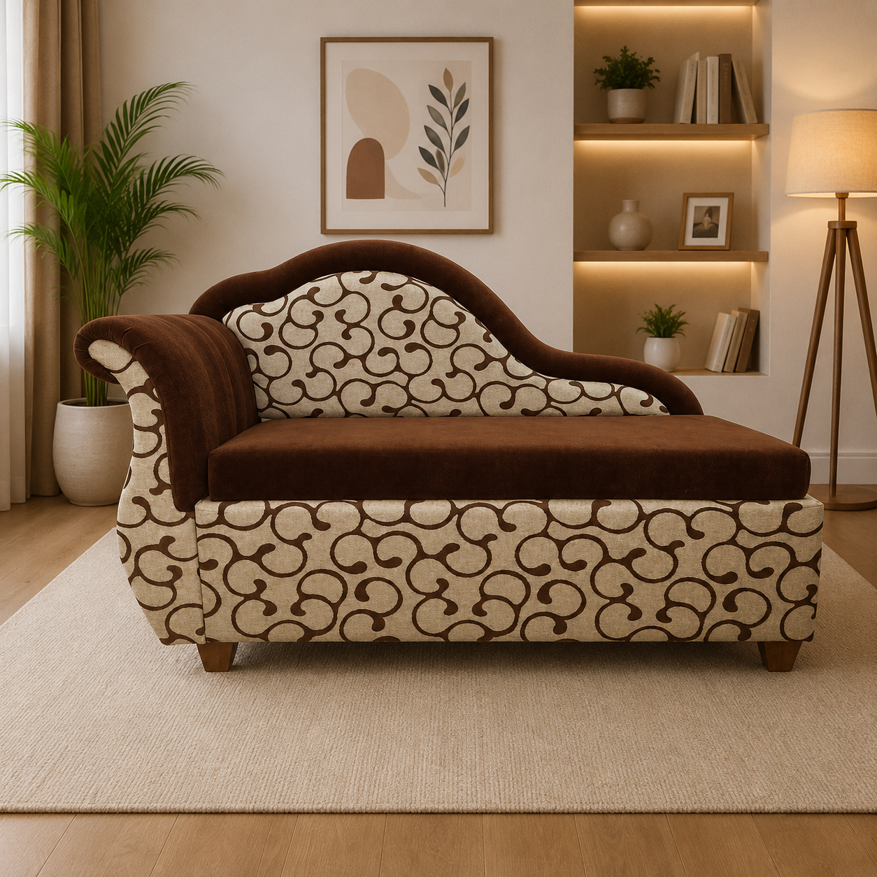 Classic Chesterfield Chaise Lounge Sofa